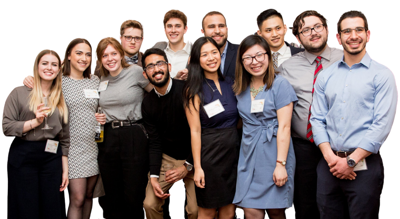 Group photo of an exec team at an IEEE uOttawa event